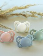 BIBS Couture Natural Rubber Size 1: 0+ months duda Ivory / Sage 2 kos
