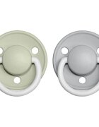 BIBS De Lux Natural Rubber Night Size 1: 0+ months duda Sage / Cloud 2 kos