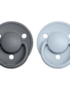 BIBS De Lux One Size duda Iron / BabyBlue 2 kos