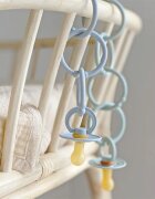 BIBS Loops obešalni obročki Baby Blue / Cloud / Petrol 12 kos