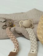 BIBS Paci Braid držalo za dudo Cloud / Iron 1 kos