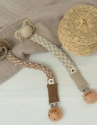 BIBS Paci Braid držalo za dudo Cloud / Iron 1 kos