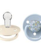 BIBS x Liberty De Lux One Size duda Ivory/ Baby Blue 2 kos