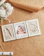 Bieco Impression Set with Picture Frame set za odtis dojenčkovih dlani in stopal 44 x 19 x 1 cm
