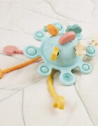 Bieco Silicone Activity Planet aktivnostna igrača 12 m+ Eucalyptus 1 kos