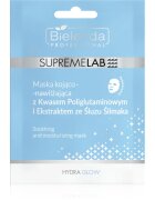 Bielenda Professional Supremelab Hydra Glow vlažilna tekstilna maska s polžjim ekstraktom 1 kos