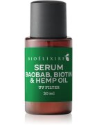 Bioélixire Serum Baobab Biotin & Hemp Oil serum za poškodovane in krhke lase z UV filtrom 20 ml