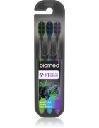 Biomed Black Charcoal zobne ščetke medium 3 kos