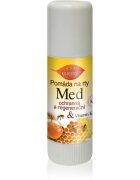 Bione Cosmetics Honey + Q10 zaščitni in regeneracijski balzam za ustnice z vitaminom E 11 ml