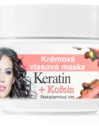 Bione Cosmetics Keratin + Caffeine kremasta maska za lase 260 ml