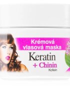 Bione Cosmetics Keratin + Chinin kremasta maska za lase 260 ml