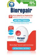 Biorepair Dental Floss Waxed Ultra Flat voskasta dentalna nitka za občutljive zobe Red 30 m