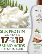 Biosilk Silk Therapy Natural Coconut Oil vlažilni šampon s kokosovim oljem 355 ml