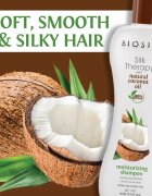 Biosilk Silk Therapy Natural Coconut Oil vlažilni šampon s kokosovim oljem 355 ml