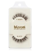 Bloom Natural lepilne trepalnice iz naravnih las (Wispy Black) 1 cm