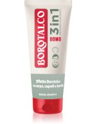 Borotalco MEN 3 in 1 gel za prhanje za moške za obraz telo in lase dišave Musk 200 ml