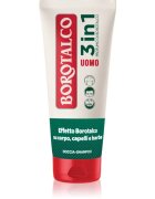 Borotalco MEN 3 in 1 gel za prhanje za moške za obraz telo in lase dišave Unique Scent of 200 ml