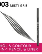 Bourjois Khôl & Contour Extra Longue Tenue dolgoobstojni svinčnik za oči odtenek 003 Misti-gris 1.2 g