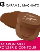 Bourjois Macaron Melt Bronzer & Contour bronzer in puder za konture 2 v 1 odtenek 03 Caramel Macchiato 5 g