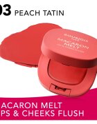 Bourjois Macaron Melt Lip & Cheek Flush rdečilo 2 v 1 odtenek 03 Peach Tatin 5 g