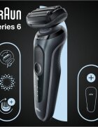 Braun Series 6 61-N1000s električni brivnik Black 1 kos