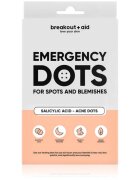 breakout + aid Emergency Dots For Spots and Blemishes lokalna nega proti aknam za obraz dekolte in hrbet s salicilno kislino 72 kos