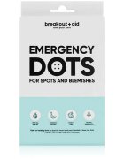 breakout + aid Emergency Dots For Spots and Blemishes lokalna nega proti aknam za obraz dekolte in hrbet s Tea Tree olji 72 kos