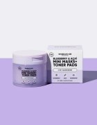 breakout + aid Mini Masks+Toner Pads Bluberry & Acai tonizirajoče blazinice za osvetljevanje kože in hidratacijo 100 ml