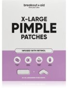 breakout + aid Pimple Patches X-Large lokalna nega proti aknam z retinolom 5 kos