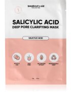 breakout + aid Salicylic Acid Deep Pore Clarifying Mask maska iz platna s salicilno kislino 34 g