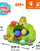Bright Starts Poppin' Ball Frog aktivnostna igrača z melodijo 6 m+ 1 kos