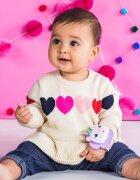 Bright Starts Wrist Pals Toy ropotuljica za na roko z grizljajočim delom Unicorn & Llama 0 m+ 2 kos