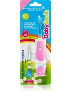 Brush Baby BabySonic električna zobna ščetka za otroke 0 – 36 mesecev Pink 1 kos