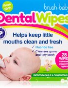 Brush Baby DentalWipes robčki za zobe za otroke 28 kos