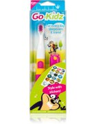 Brush Baby Go-Kidz baterijska zobna ščetka od 3 let Pink/Blue 1 kos