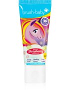 Brush Baby Natural Strawberry zobna pasta za otroke z jagodnim okusom od 3 let 50 ml