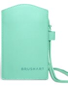BrushArt Accessories Crossbody phone bag pink torbica za mobilni telefon Mint green 11x18 cm