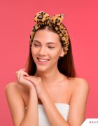 BrushArt Accessories Skincare headband kozmetični trak za glavo Leopard 1 kos