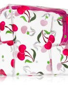 BrushArt Accessories Transparent cosmetic bag prozorna kozmetična torbica Sweet Cherry 15 x 14 x 9 cm 1 kos