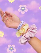 BrushArt Daisy Dreams Satin Scrunchies Set elastike za lase 3 kos