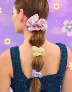 BrushArt Daisy Dreams Satin Scrunchies Set elastike za lase 3 kos