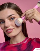 BrushArt Double Duty Blush & Powder brush čopič za rdečilo in puder obojestranski 1 kos