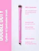 BrushArt Double Duty Eyeliner & Eyeshadow brush čopič za nanašanje senčil in črtal za oči obojestranski 1 kos