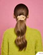 BrushArt Gift for You Slim & Midi satin scrunchie set elastike za lase Blonde latte 3 kos