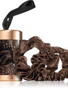 BrushArt Gift for You Slim & Midi satin scrunchie set elastike za lase Chocolate brown 3 kos