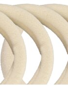 BrushArt Hair Band elastike za lase Beige 6 kos