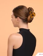 BrushArt Hair Claw clip sponka krokodilček za lase Tortoise shell dark 1 kos