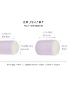 BrushArt Hair Foam hair rollers samostoječe navijalke 8 kos