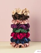 BrushArt Hair Large satin scrunchie set elastike za lase Pink & Violet