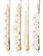 BrushArt Hair Pearl clips sponke za lase 4 kos